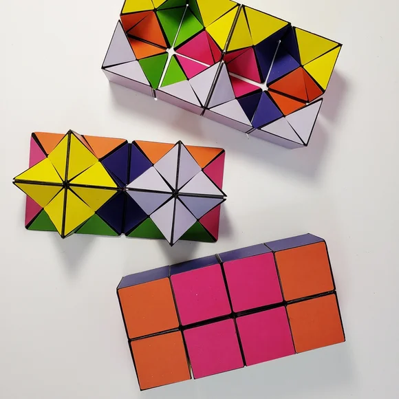 Colorful Geometric Puzzle Blocks - Picture 1 of 7